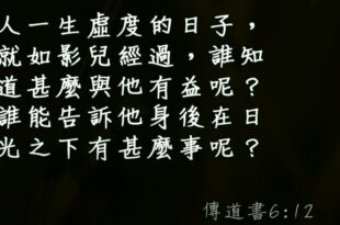 傳道書第六章